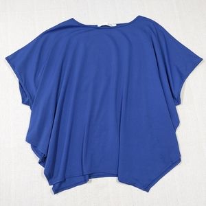 Susana Monaco Top Womens Size XS Blue Asymmetrical